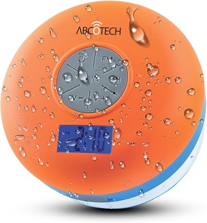 shower speaker with clock