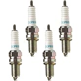 NGK 4339 Standard Spark Plug DCPR8E (4 Pack) | Replaces HD10R12 M152222 46481273 46484273 HD10R12A 313253225 67040351A 67040351B 0046481273 0046484273 22401KA310.