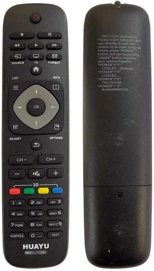 Tv Remote Control, Rm-L1125 Rm-L1125W Tv Remote Control Usr for Philips Tv by Huayu Factory