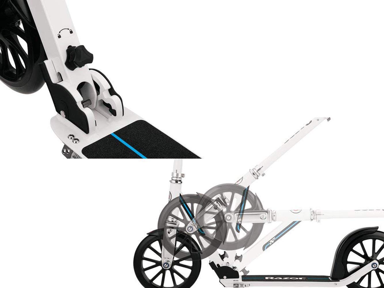 Razor A6 Kick Scooter for Kids Ages 8+ - Extra-Tall Handlebars & Longer Deck, 10