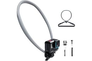 PGYTECH CapLock Quick Release Action Camera Neck Mount, Large Size Adjustable Strap, DJI Osmo Action 6/5 Pro/Pocket 3/Xtra Mu