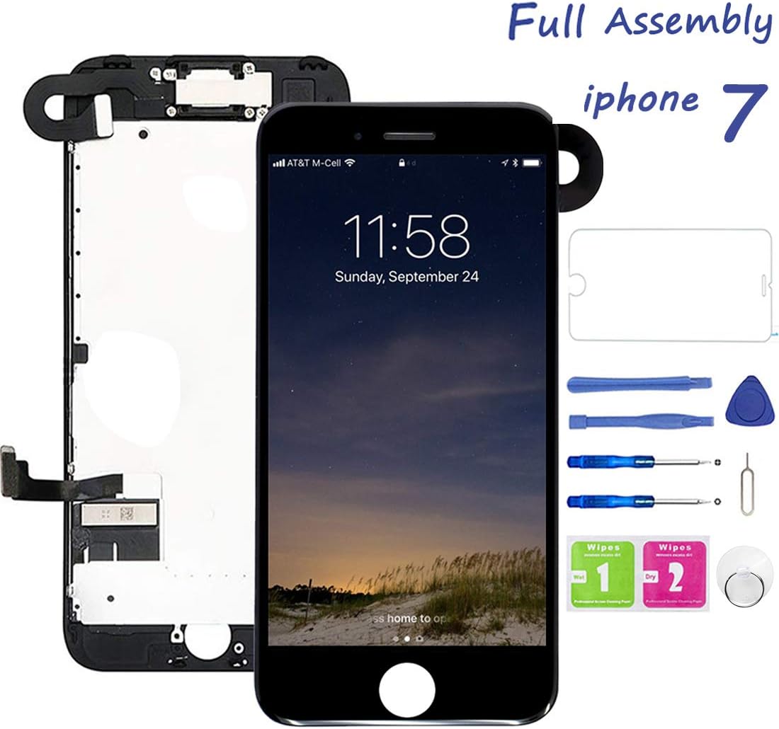 Amazon Com Pre Assembled Screen Replacement For Iphone 7 Black
