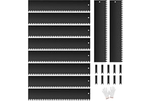 BAVNNRO 33FT Galvanized Steel Landscape Edging 10 Pack, 40" x 6" Metal Edging for Landscaping with 10Pcs Stakes & Gloves, Metal Garden Border for Garden Design, Yard, Tree Rings, Pathway, Divider