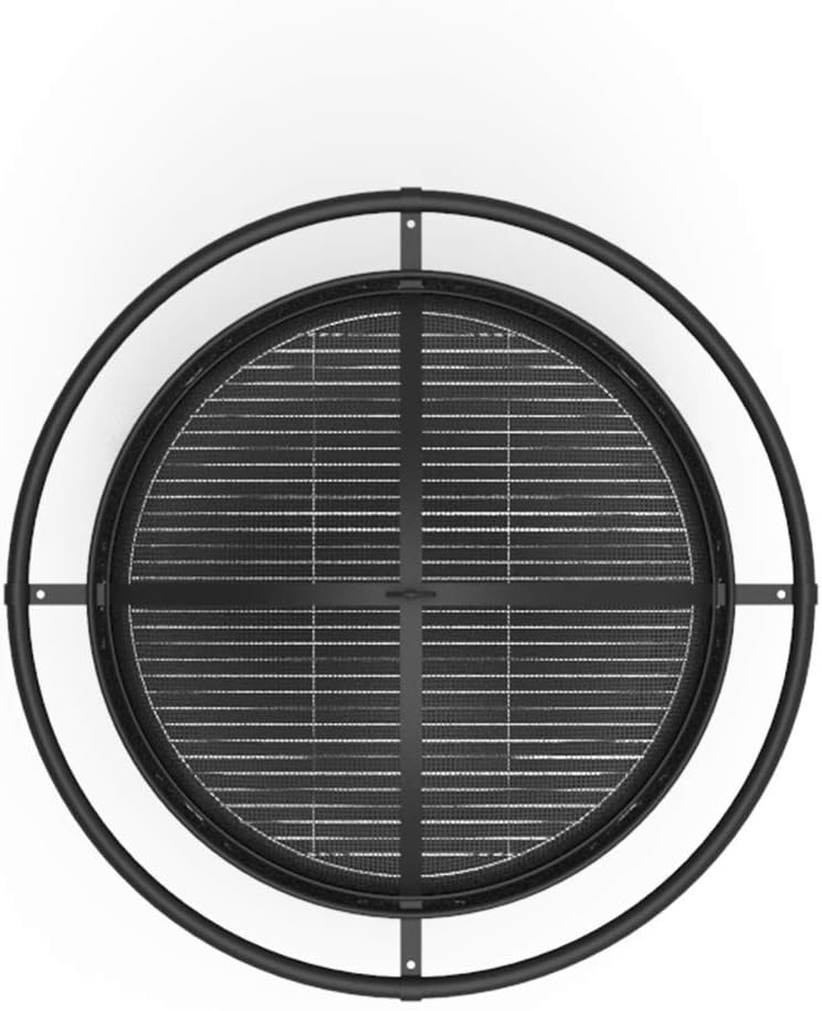 Blue Sky Outdoor Living 29" Outdoor Fire Pit Barrel with Safety Ring and Cover, Black : Garden & Outdoor
