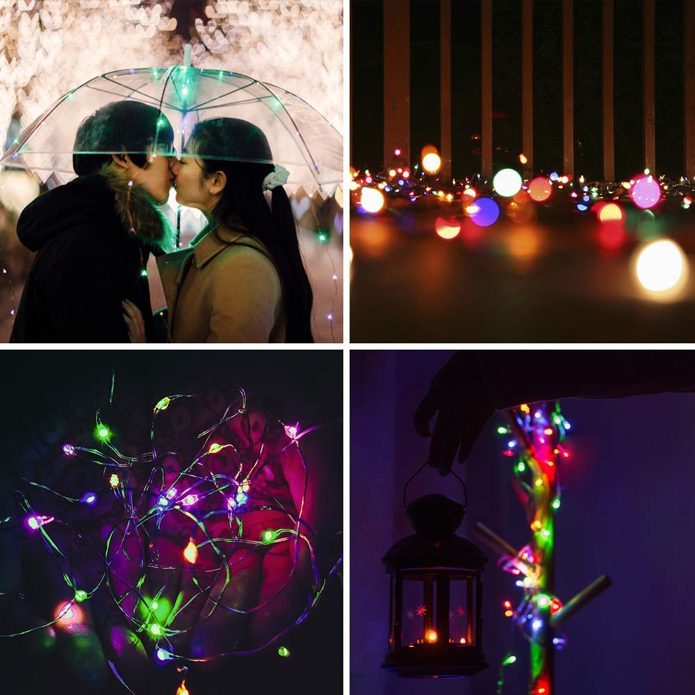 LED Bottle Lights with Cork, KEFU Fairy Lights Wine Bottle Lights with Cork, 2M 20 LED Battery Operated Wire String Light, for DIY, Party, Decor, Christmas, Halloween,Wedding (Color)