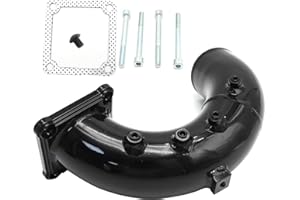 Newnessai 3 Inch High Flow Intake Elbow with 4 Pcs 1/8 NPT Fitting, Replacement for Dodge Ram 2500 3500 1998.5-2002 5.9L Cumm