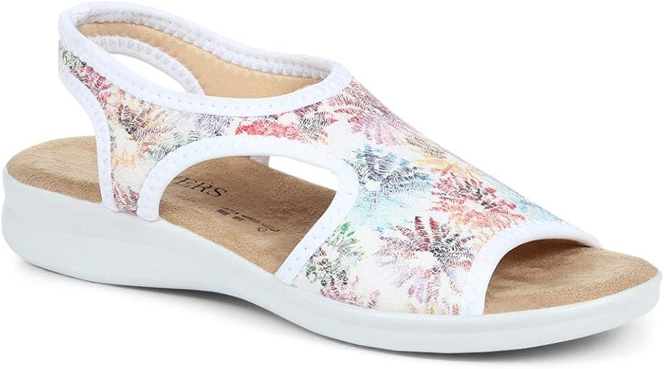 pavers white sandals