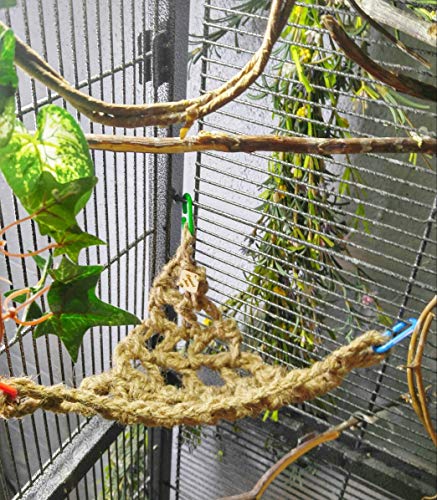 Bird Cage Hammock, Natural Jute Twine