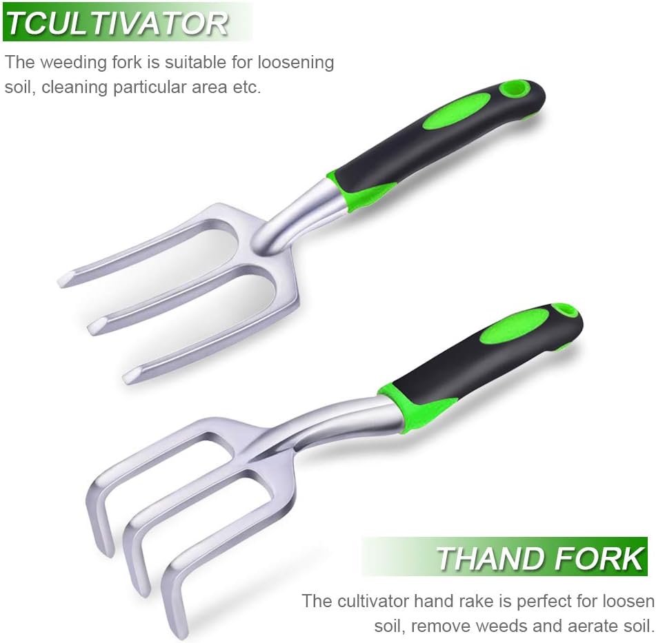 AOKIWO 51 PCS Garden Tools Set Succulent Tools Set Heavy Duty Aluminum Manual Garden kit Outdoor Gardening Gifts Tools for Men Women : Garden & Outdoor