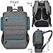 18.4 Inch Laptop Backpack,BRINCH Water Resistant Large Travel Backpack for Men Luggage Knapsack Computer Rucksack Hiking Bag College Backpack Fits 18-18.4 Inch Laptop Notebook Computer, Grey-Blue