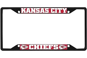 FANMATS NFL Unisex-Adult Black License Plate Frame