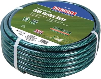 Faithfull 30M Reinforced PVC Garden Hose 12.7mm 1/2 Inch Diameter