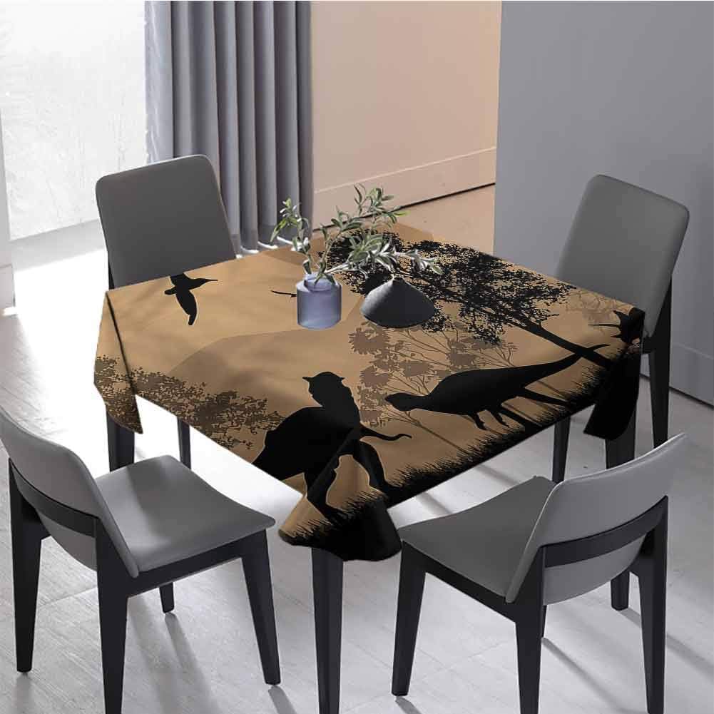 Polyester Tablecloth Tablecloth Rectangle Wild Creatures