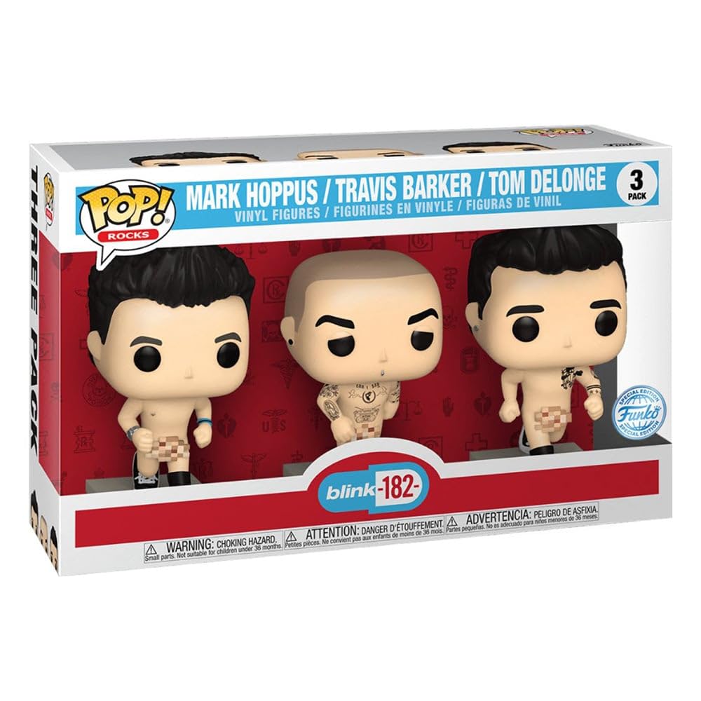 Funko - Figurine Rocks - Blink 182 3Pk Naked Exclu Pop 10cm - 0889698695886
