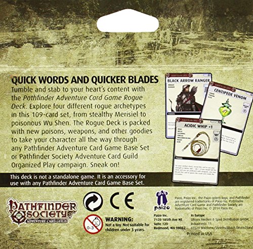 Pathfinder Adventure Card Game: Rogue Class Deck