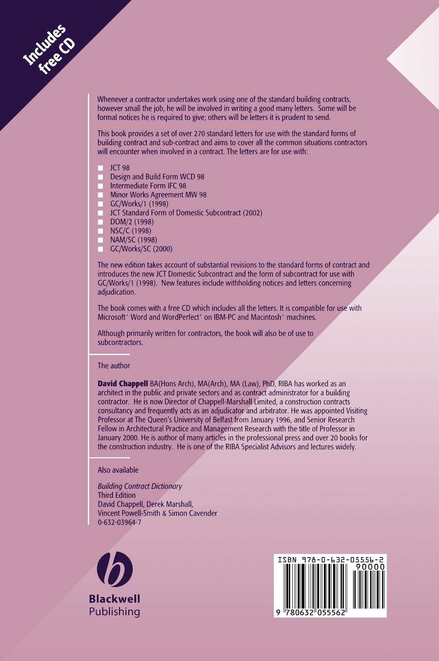 Standard Letters For Building Amazon Co Uk Chappell 9780632055562 Books
