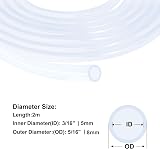 iMeistek Silicone Tube 5mm ID x 8mm OD 2M Food Grade Water Air Hose Pipe view 2