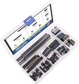 GLARKS 80Pcs 2.54mm Double Row Female Pin Header Socket Strip Assortment Kit view 3