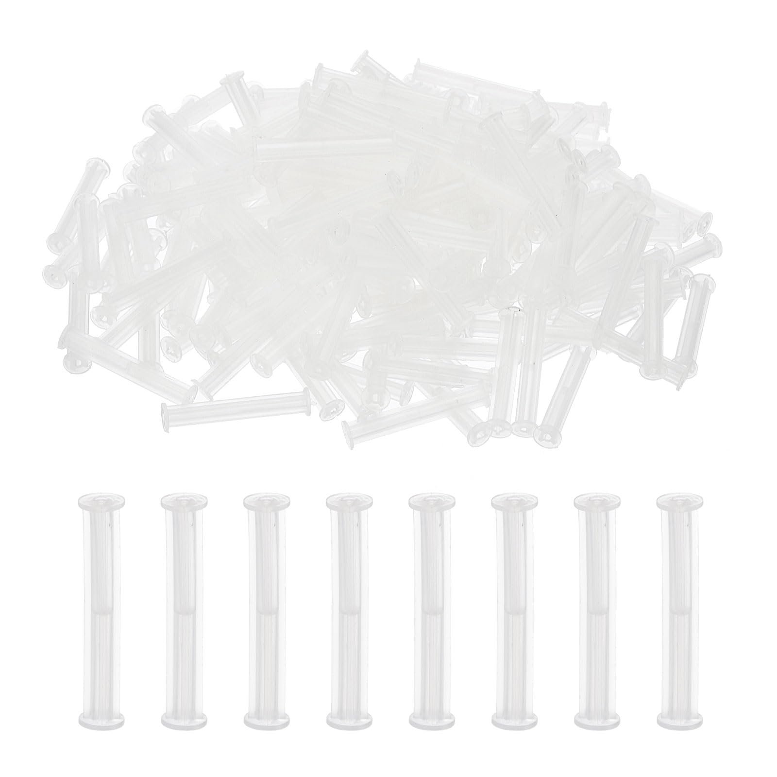 PATIKIL PCB Support Spacer, 200Pack 50mm/2" Supporting Height Column PCB Standoff Isolation Board Stand Cylinder Plastic Support for PCB PC Board, Clear