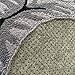 USTIDE Grey Cute Sleeping Cat Shaped Bedroom Area Rug,Tabby Cat Carpet 33.5 by 18 Inch