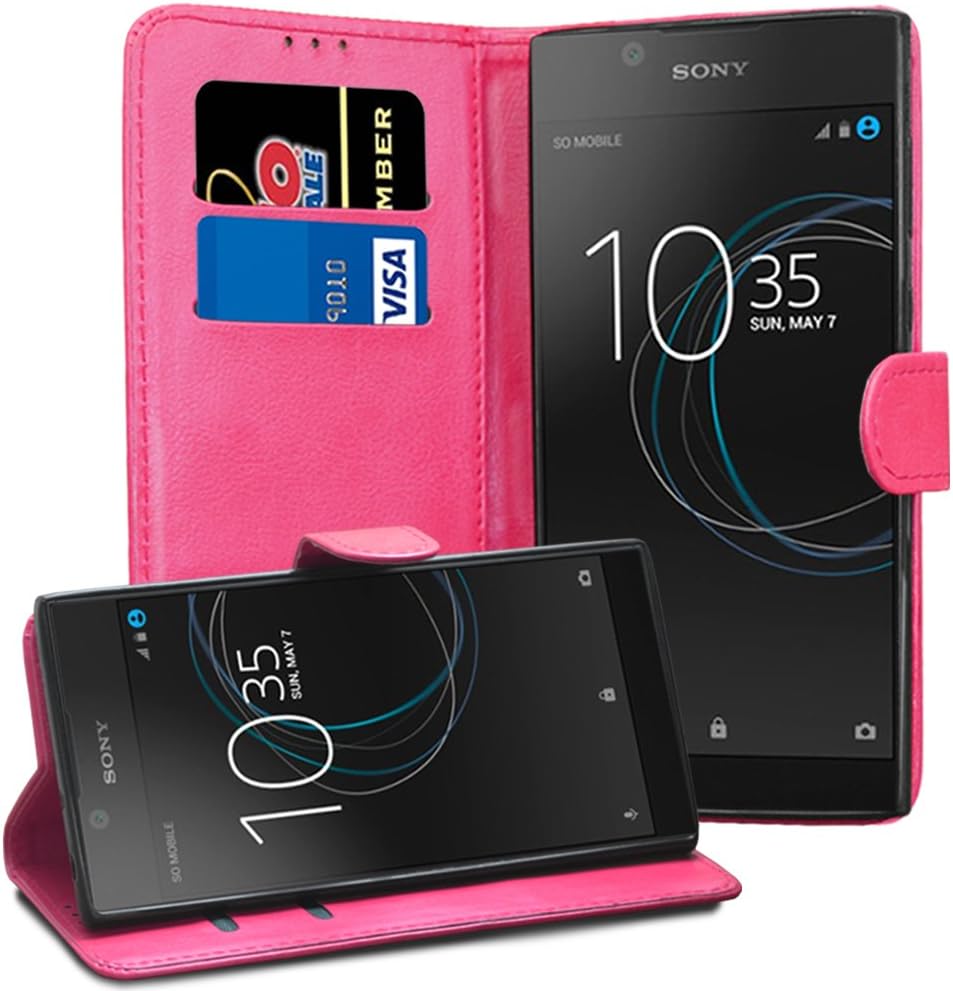 Sony Xperia L1 Case, [Card Holder] Magnetic PU Wallet Cover - Premium Flip Leather Case For Sony Xperia L1