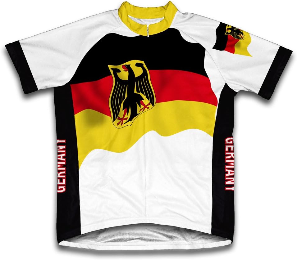 ScudoPro Germany Flag Short Sleeve Cycling Jersey for Women