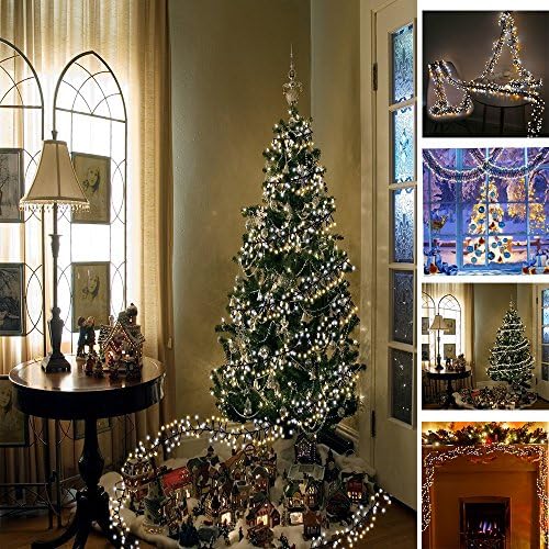 Festival String Lights Globe String Lights Fairy Decorative Light Warm White Christmas String 400 LED Firecracker Decorative Lamp LED Light for Wedding Patio Backyard Bedroom Festival Party Decoration