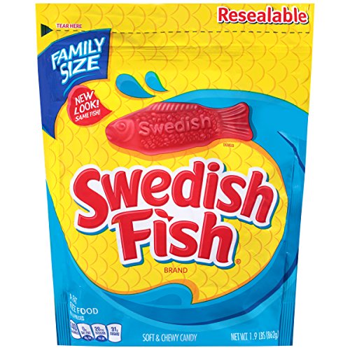 Swedish Fish Soft & Chewy Candy, Original, 1.9 Pound