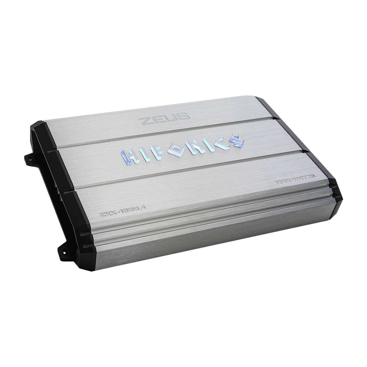 Hifonics Zeus ZXX 1000 Watt Max Class D Monoblock Car Audio Amplifier Amp with Bass Knob and Remote, Variable Crossovers, ZXX-1000.4, Silver