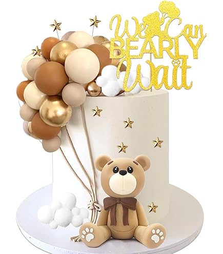 We Can Bearly Wait - Decoración Para Tartas De Baby Shower