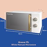 Russell Hobbs 17L Solo Microwave 700W White, 5 Power Levels & Timer view 2