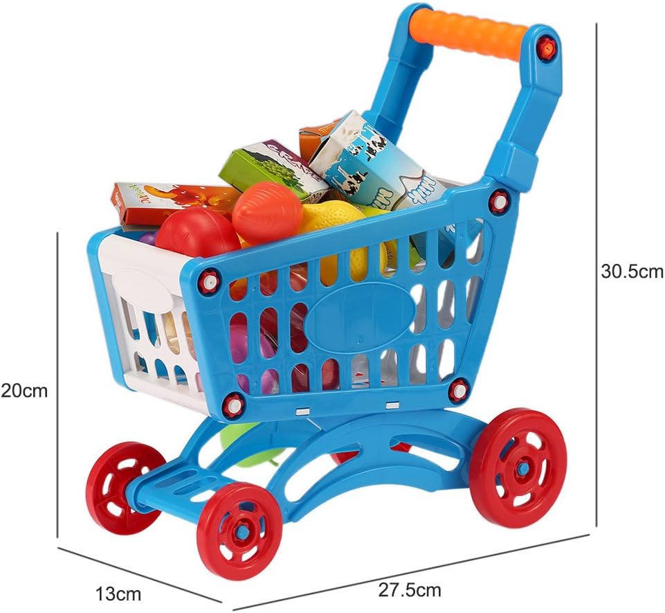 kids play grocery cart