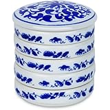 Fitlyiee 5 Layers Mixing Trays Set Round Porcelain Watercolor Palettes Sauce Dishes