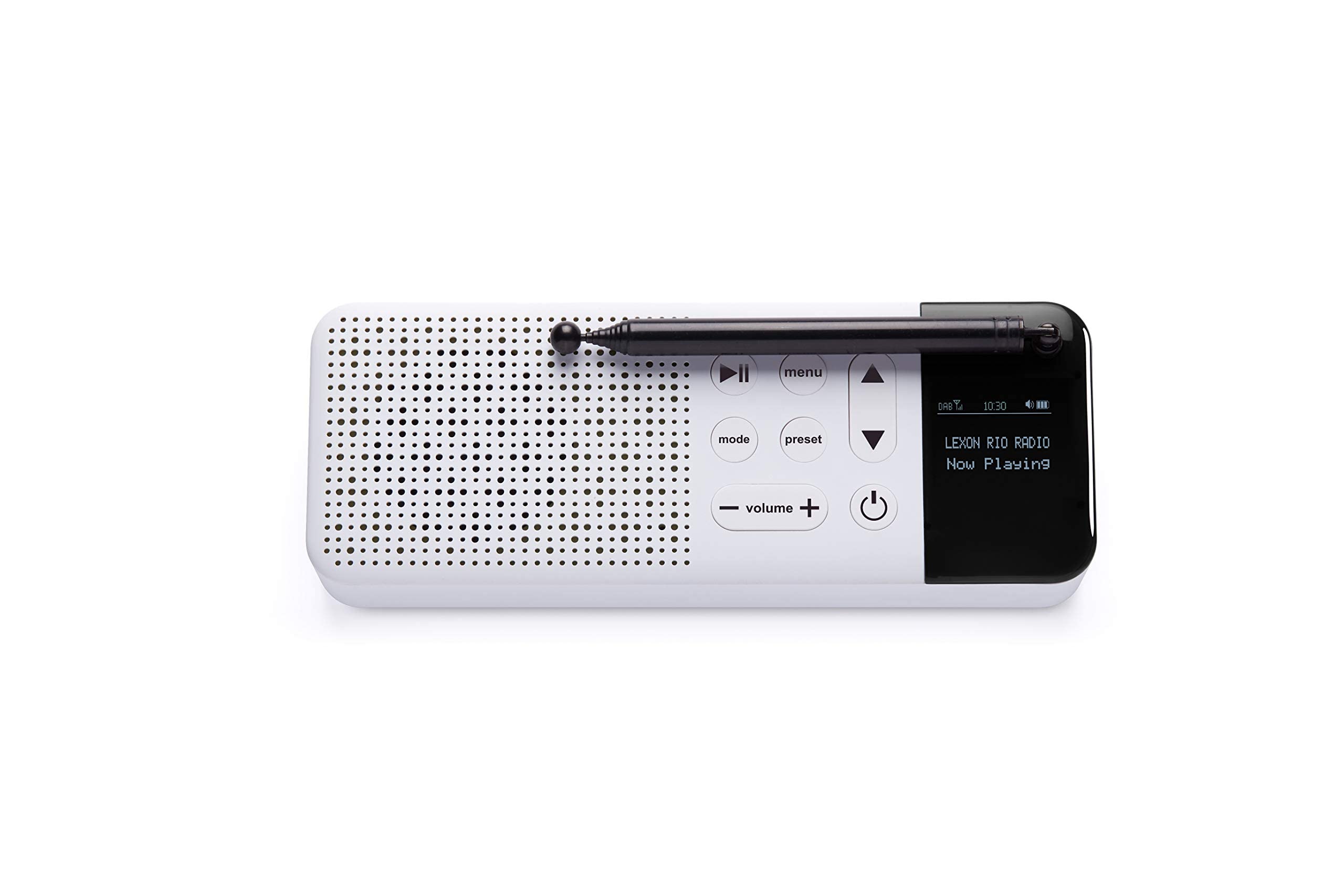 LEXON - Rio Dab+ & FM Radio, Bluetooth Speaker, 3 W Playtime - White