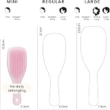 Tangle Teezer Mini Ultimate Detangler Pink — Wet & Dry Hair Brush for All Hair view 3