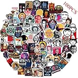 HCNOCNB 100PCS Stranger Things Stickers for Hydro Flask Water Bottles,Movie Decals for Laptop,Notebooks,Snowboard,Luggage,Bicycle,Skateboard,DIY Graffiti Stickers for Game Party Favor