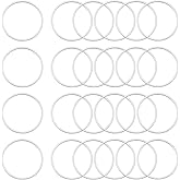 UNICRAFTALE 50Pcs 304 Stainless Steel Linking Rings 30mm Round Ring Hollow Ring Charms Frames Connectors Metal Jewelry Connector Links for DIY Jewelry Making