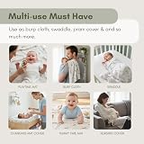 Tiny Trees Baby Muslin Cloths 6 Pack 70x70cm Extra Soft Cotton Muslin view 4