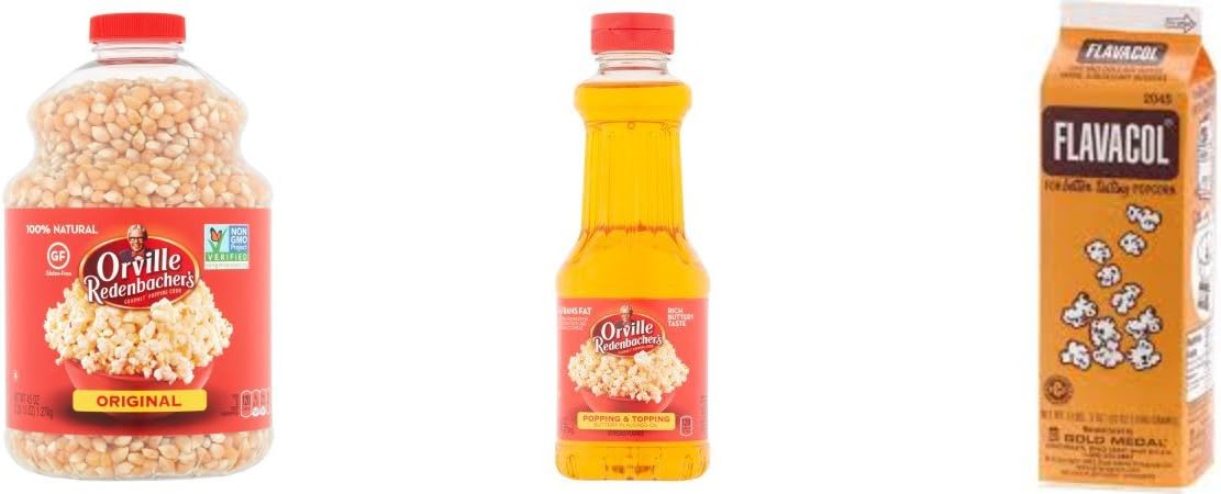 Popcorn Seasoning Salt and Popcorn Oil Butter Bundle