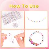 DTYDECLE Colorful Letter Beads Kit 1400pcs A Z Alphabet Beads DIY Jewelry view 3