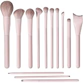 Makeup Brush Set 13 Pcs Professional-Complete Kit with Foundation,Eyeshadow,Blush&amp;Lip Brushes-Soft Synthetic Bristles for Women&amp;Beginners A