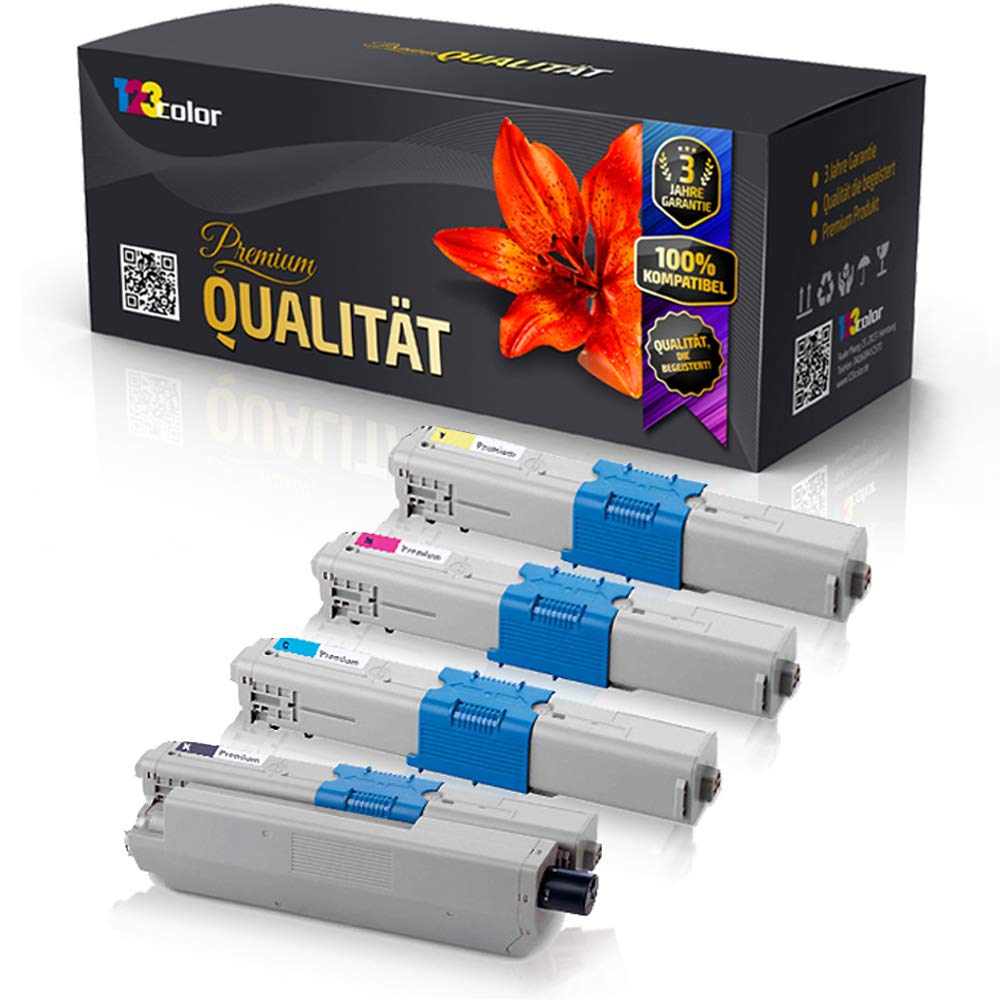 Print-Klex Alternative Toner Cartridge Set for Oki C310 DN C330 °C331 DN C510 DN C511 DN C530 DN C531 DN Toner Set