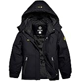 GEMYSE Girl's Waterproof Ski Snow Jacket Fleece Windproof Winter Jacket with Hood