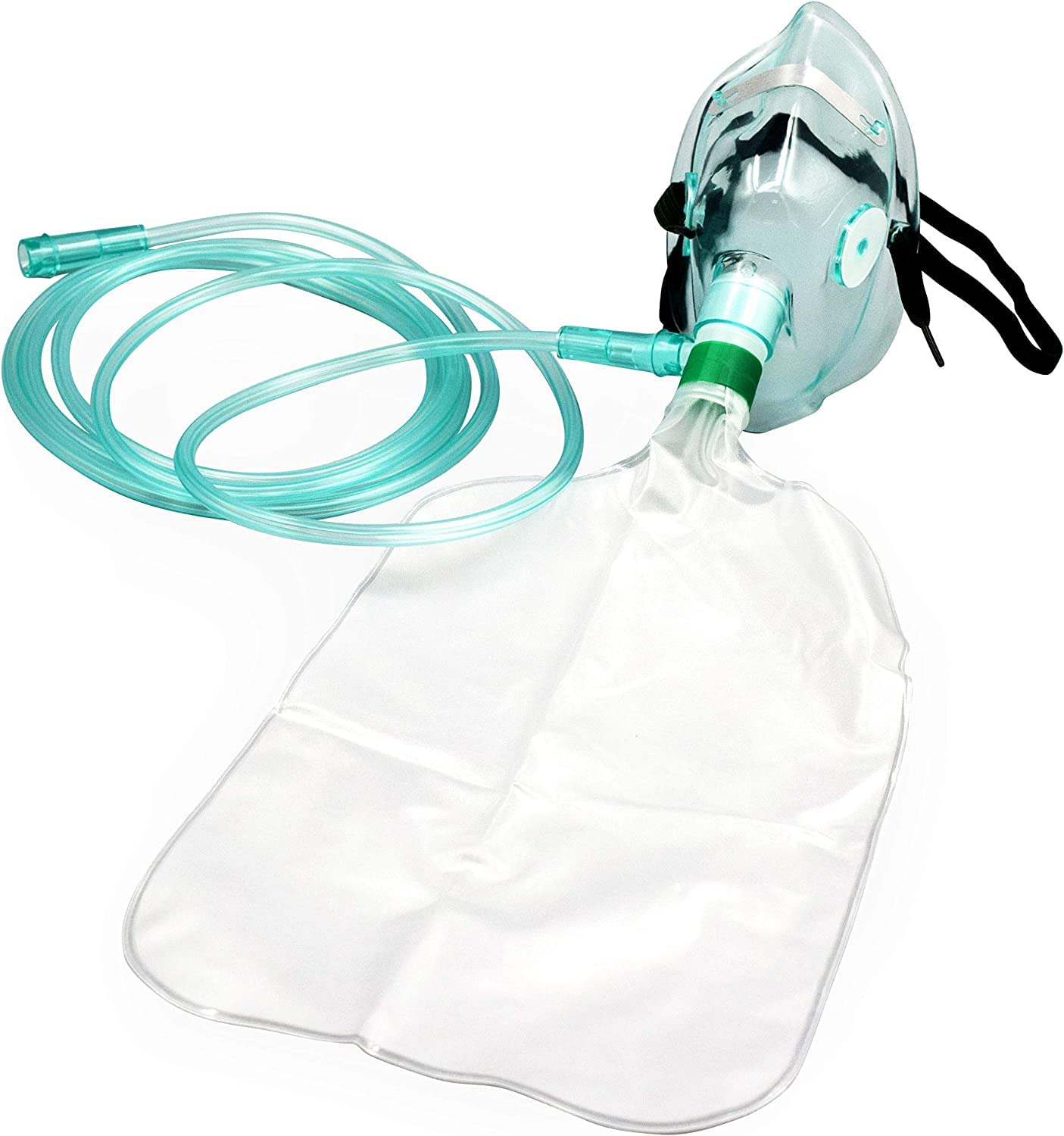Photo 1 of 2Pack Adult Non-Rebreather Oxygen Mask with Reservoir Bag - Size L