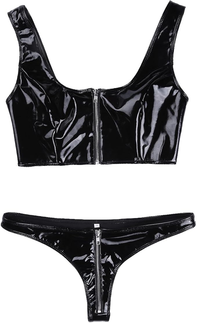 patent leather bikini