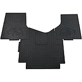ASTAMOTOR 3 Piece Floor Mats MAT Liners Set Fit for 2018-2021 Freightliner Cascadia New Generation 116 & 126, All Weather Protection, Black