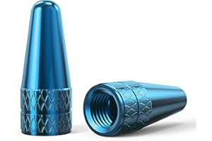 HZJD Bike Presta Valve Caps, Sky-Blue(2 Pack)