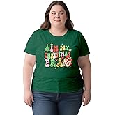 Dabon Christmas Plus Size Shirts for Women in My Christmas Era T-Shirts Xmas Holiday Tee Tops