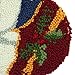 glitzhome Hooked Christmas Stocking, 19