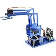 waveshare 4-DOF Metal Robot Arm Kit for Micro/-bit with Large Torque Force Smooth Moving and Remote Control Clever Mechanical Structure Mounting Design Agile to Control Easy to Build…